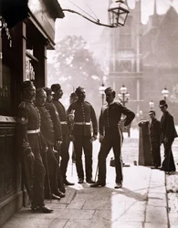 Sargentos de reclutamiento en Westminster, 1876-77